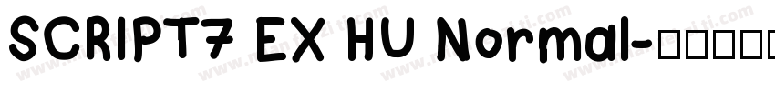 SCRIPT7 EX HU Normal字体转换